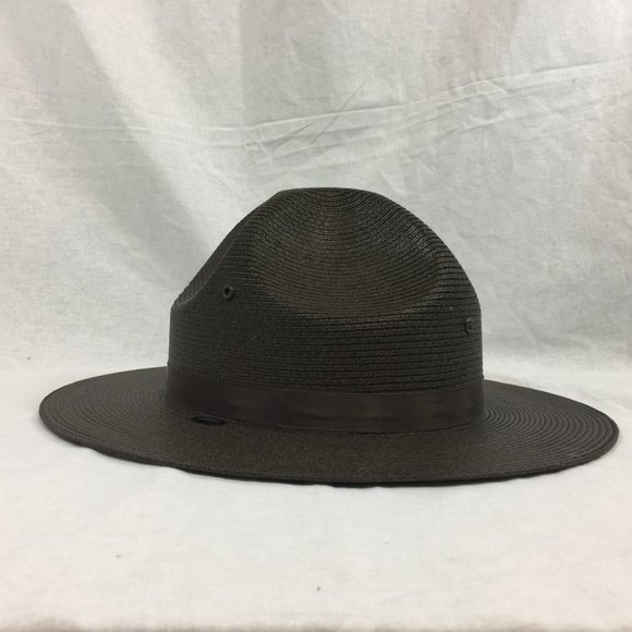 Stratton Hat Straw Brown 7 3/8  Trooper Police - Picture 12 of 14